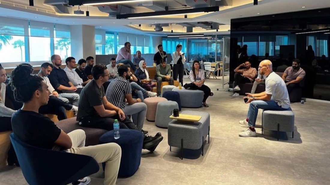A session in the co-working space