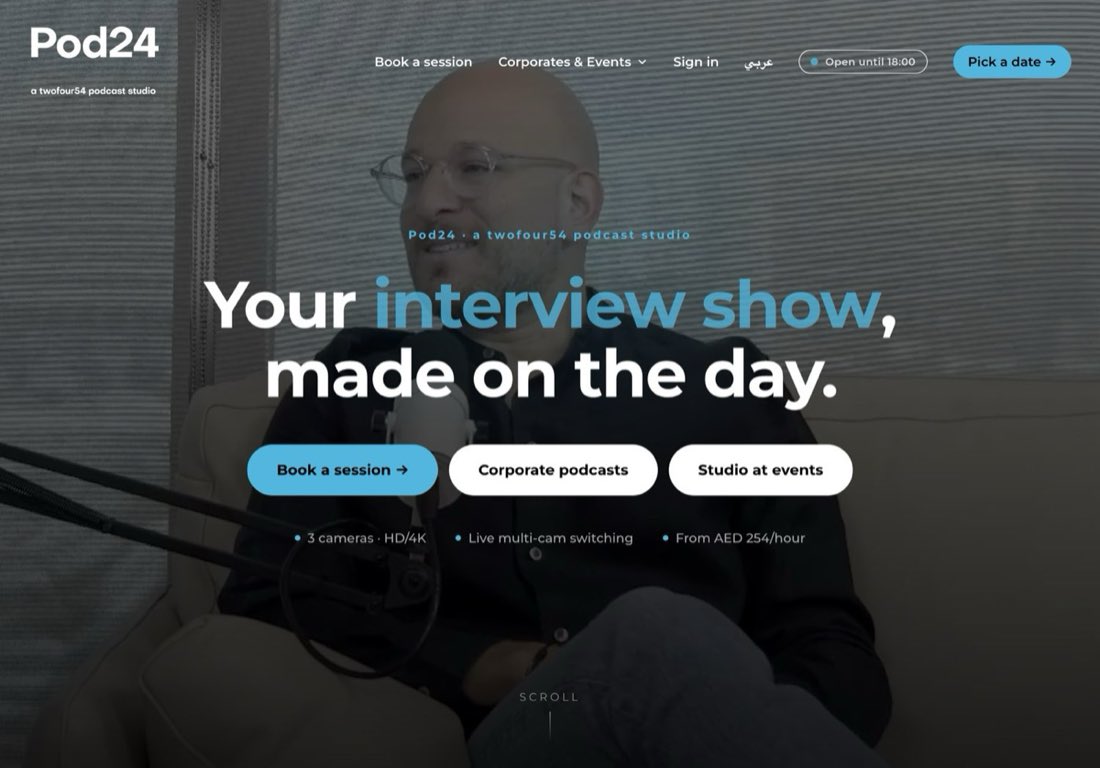 The Pod24 booking site